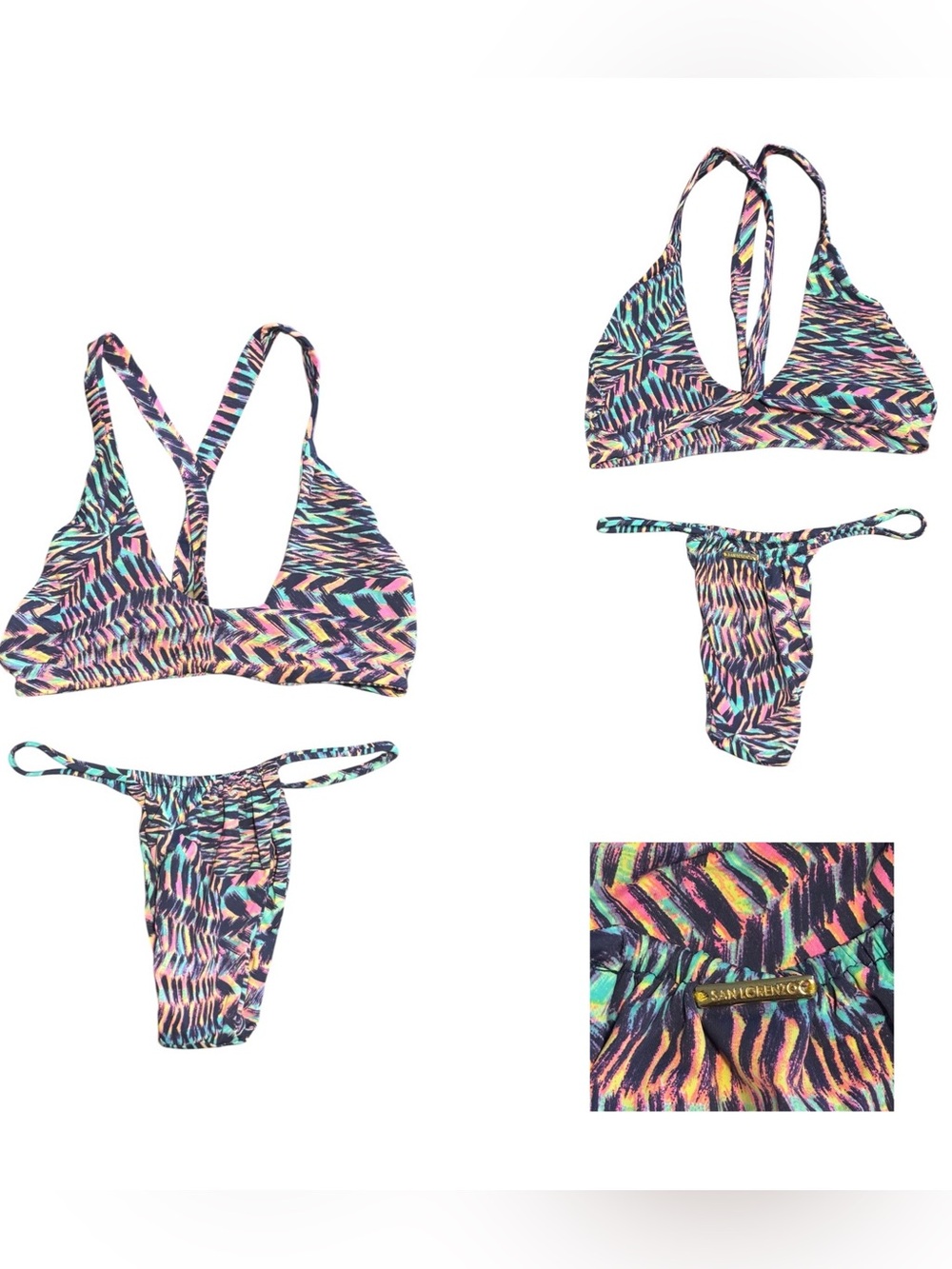 San Lorenzo Abstract Neon Bikini